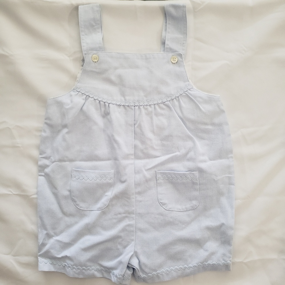Dulces' Formal Short Pale Blue Overalls 18-24m